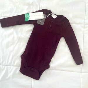 Jamie Kay Organic Cotton Modal Long Sleeve Bodysuit | Sugar Plum | 6-12